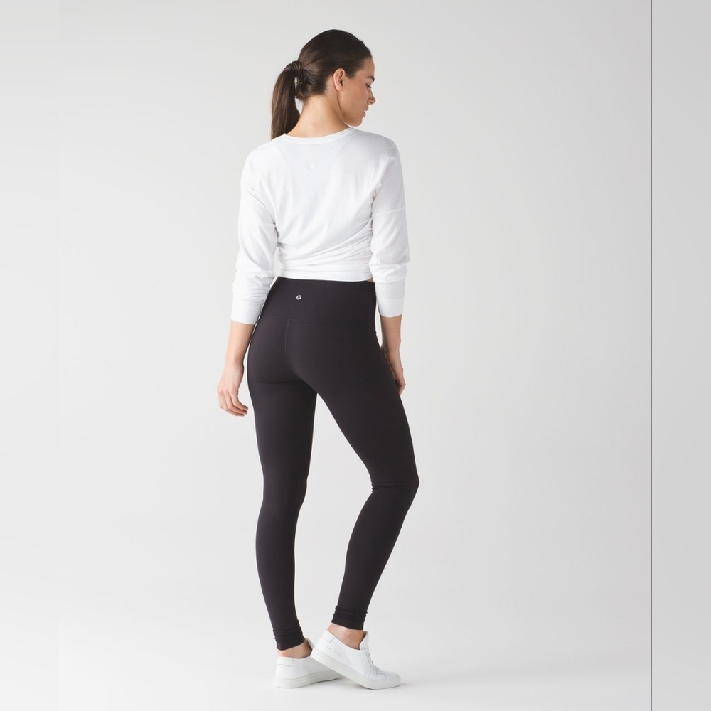 Lululemon Athletica Black 31" Leggings / Tights - Size 4 - Picture 2 of 6
